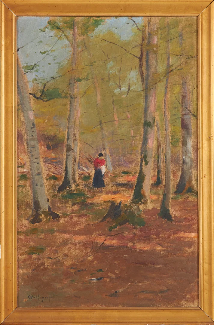 WILHELM VON GEGERFELT. skogsmotiv, olja på duk, signerad. — Paintings — Stockholms Auktionsverk Sickla