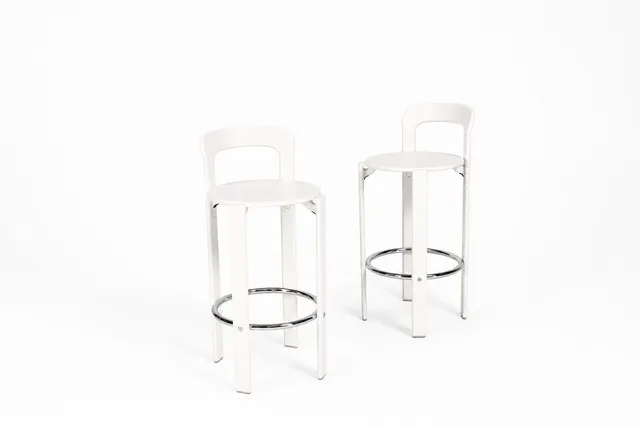 Bruno Rey for HAY. Pair of barstools, Cream White (2)