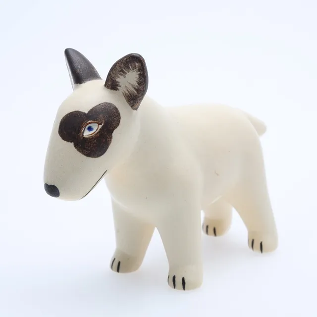 LISA LARSON. FIGURIN, Bullterrier, stengods. Gustavsberg.