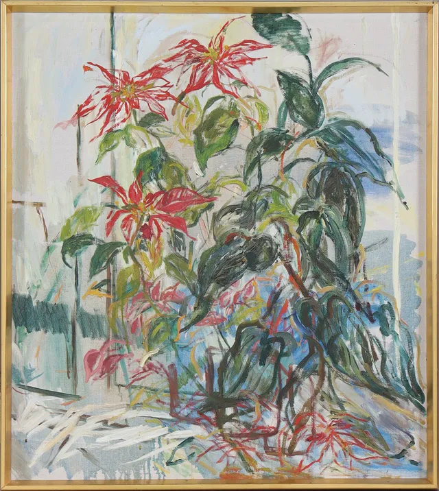 ULLA WALLER (1916-1996). "Fleurs de Noel", olja på duk, signerad och daterad 1973 à tergo.