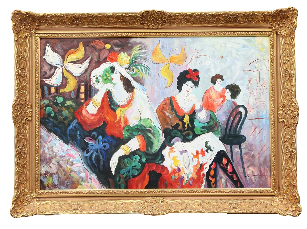 OIDENTIFIERAD KONSTNÄR. OLJA, på duk, signerad. — Paintings — Kalmar Auktionsverk