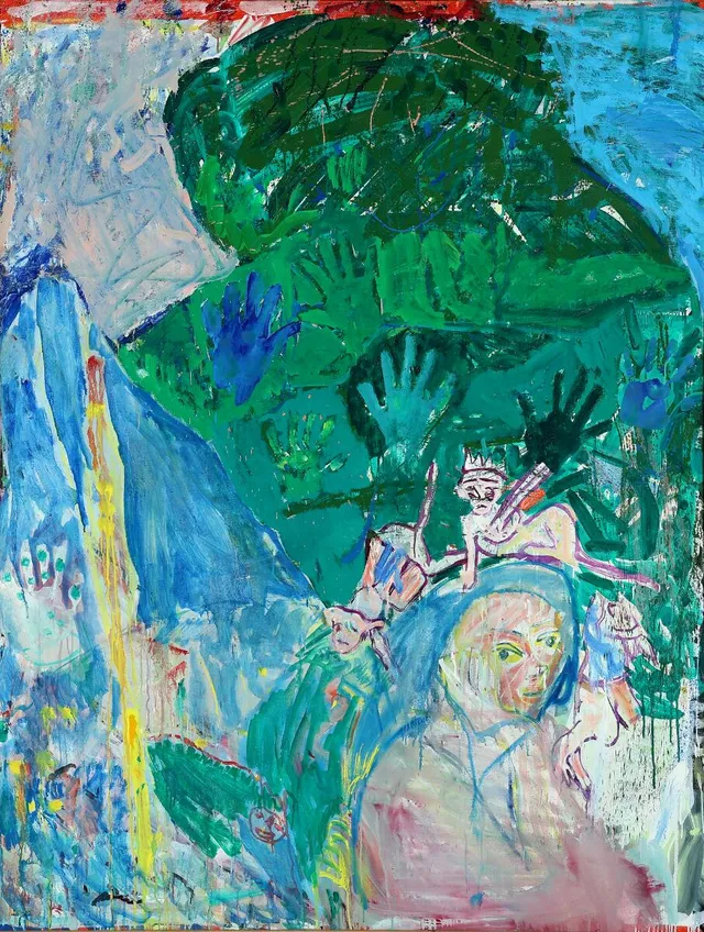 “Lofoten”, 1974. Signed on the reverse. Oil on canvas. 179×130 cm.