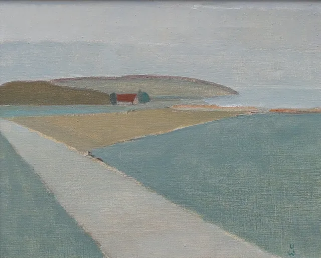 ULF WIKSTRÖM (1916 - 1981), olja på duk, landskap, monogramsignerad UW.