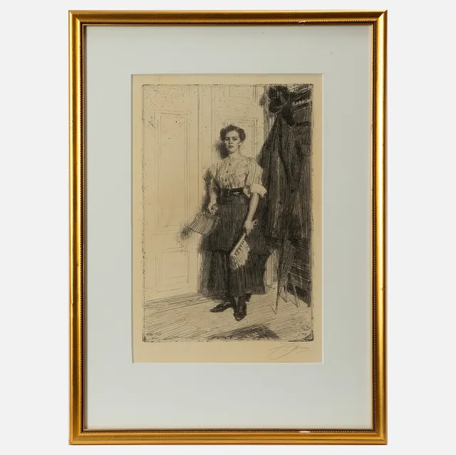 ANDERS ZORN. "Den nya pigan".