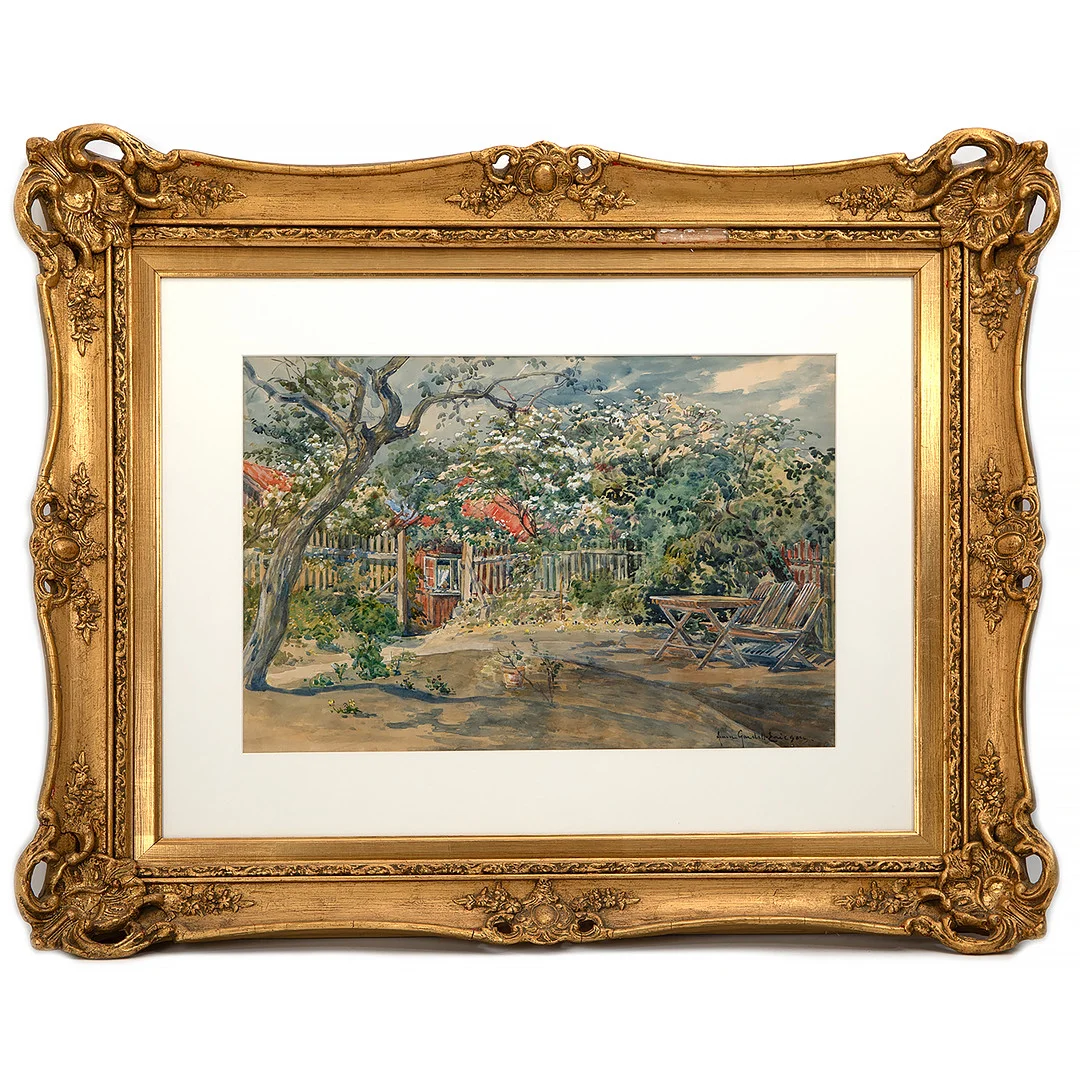 ANNA GARDELL-ERICSON. Trädgård i sommarskrud. — Paintings — Stockholms Auktionsverk Göteborg