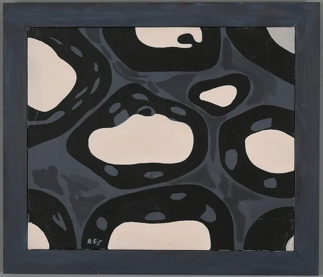 NILS G STENQVIST. "Naturfragment", olja på duk, monogramsignerad, daterad 1986.