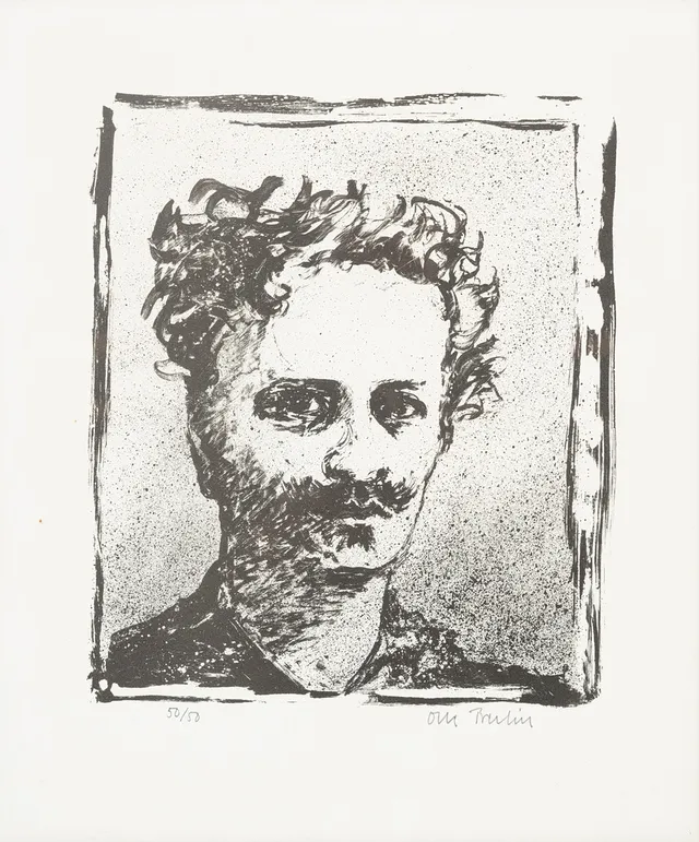 OLLE BERLIN (1932-2021). Strindberg, litografi, signerad och numrerad, 50/50.