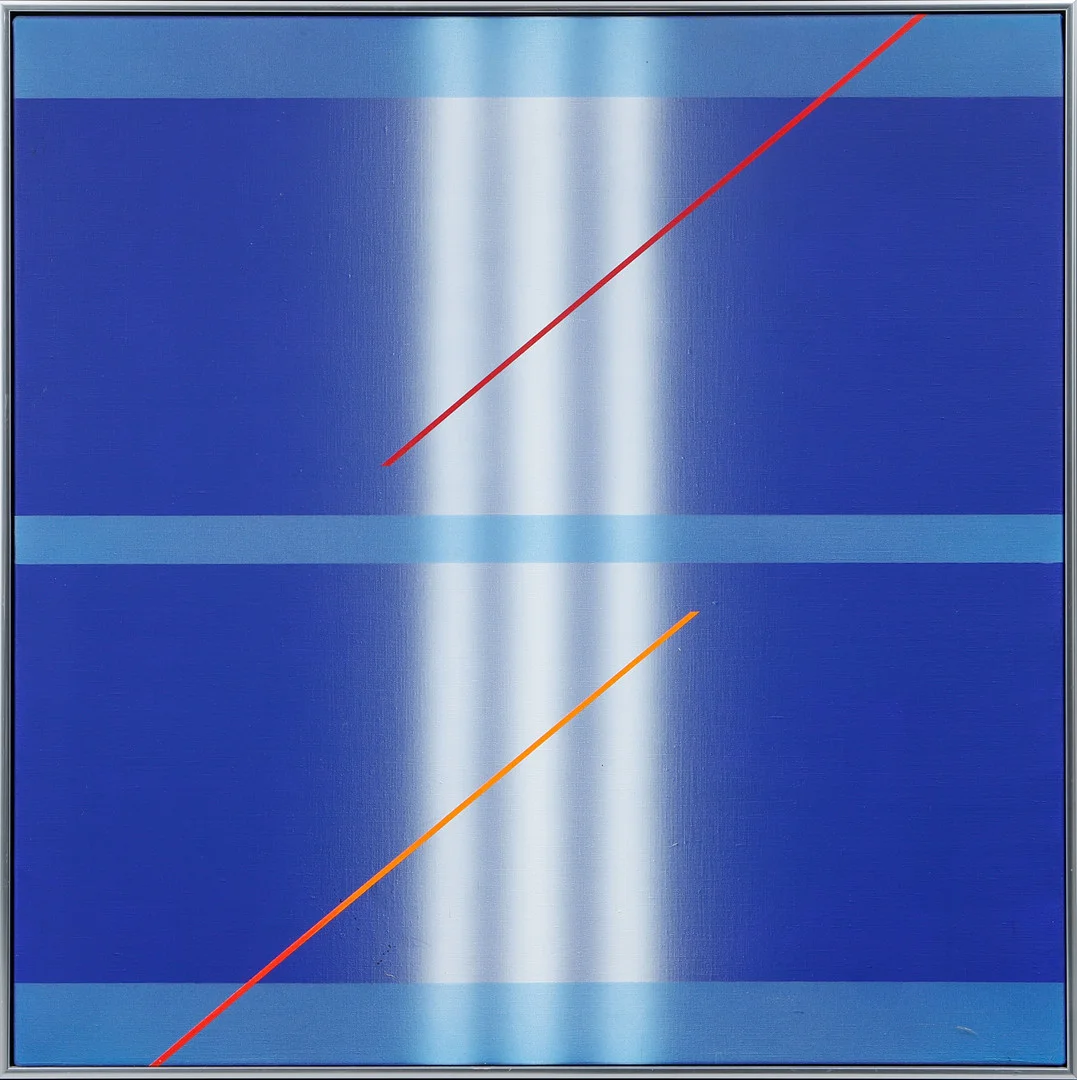 LENNART KÄRRABO. "Passage", akryl på duk, signerad och daterad -88 a tergo. — Paintings — Göteborgs Auktionsverk