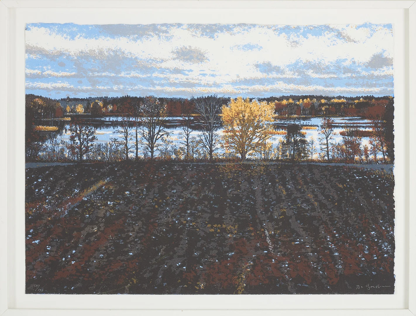 BO LARSSON (FÖDD 1945). "Återbruk", färglitografi, signerad och numrerad 39/190. — Engravings & Prints — Stockholms Auktionsverk Sickla