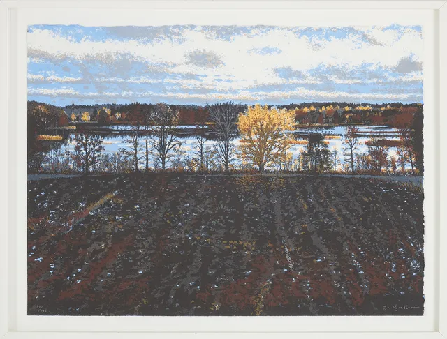 BO LARSSON (FÖDD 1945). "Återbruk", färglitografi, signerad och numrerad 39/190.