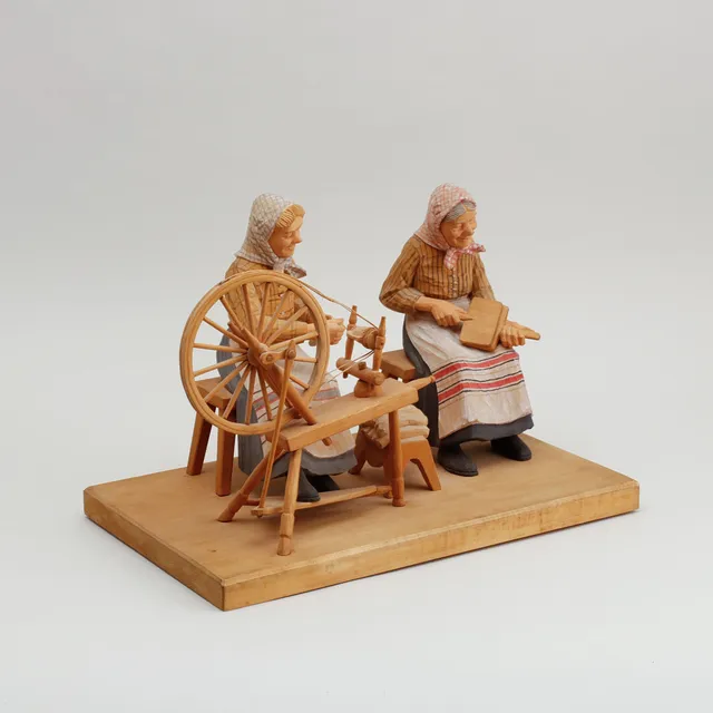 HERMAN ROSELL. Arbetande kvinnor, skulptur, signerad och daterad 1960.