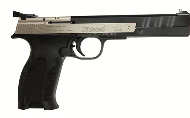 PISTOL, Halvautomatisk, fabrikat Hämmerli, modell X-esse IPSC, kaliber .22LR, tillv.nr E0112053, se-nr SE3037559.
