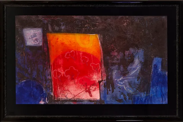 Finne, Ferdinand — Komposisjon med due, 1989