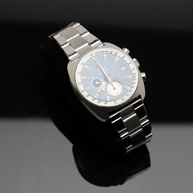 ARMBANDSUR, Omega, Automatic Seamaster, kronograf, stål, 1970-tal.