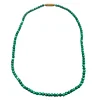 GRÜNE PERLENKETTE MIT DREHVERSCHLUSS. — Necklace — Auktionshaus Stuber's Hammerschlag