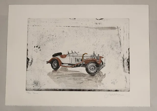 JAN DAHLGREN. Färgetsning "Benz" numrerad 148/167, signerad J Dahlgren.