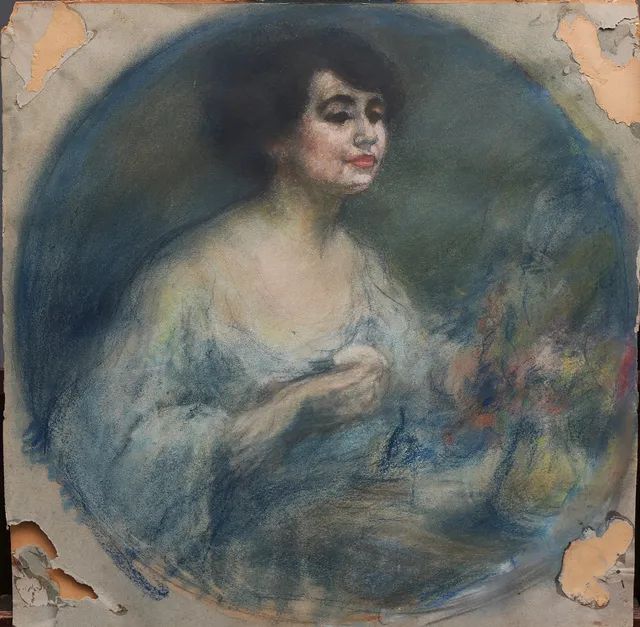 RICARD CANALS. A girl at the dressing table.