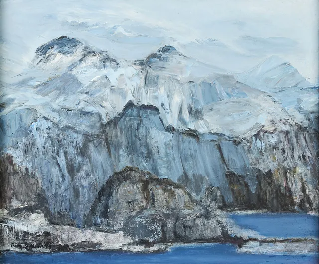 BIRGER MÖRK (Gävle, 1919-2010). Lofoten, signerad, olja på duk.