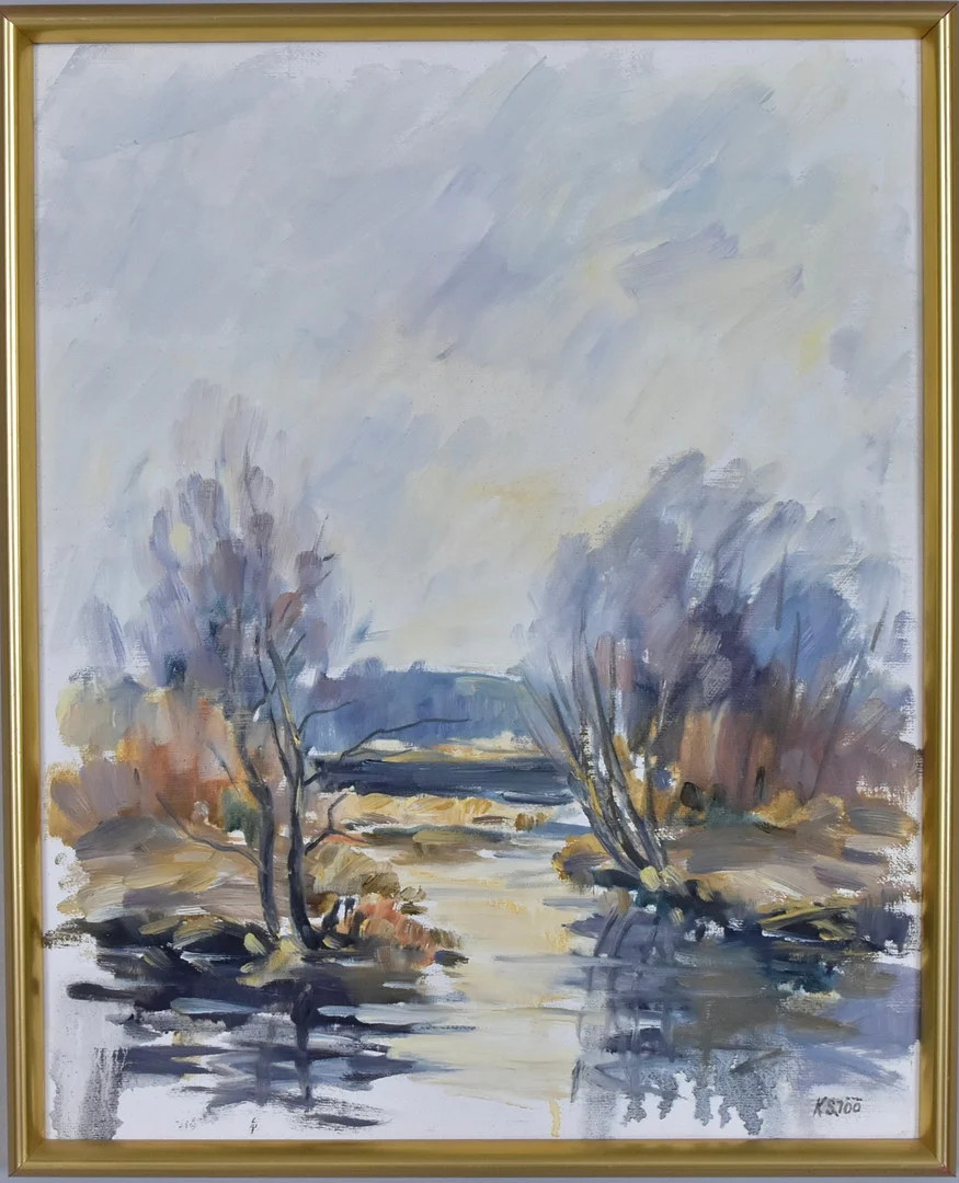 KENNETH SJÖÖ. oljemålning på duk, landskap. — Paintings — Halmstads Auktionskammare