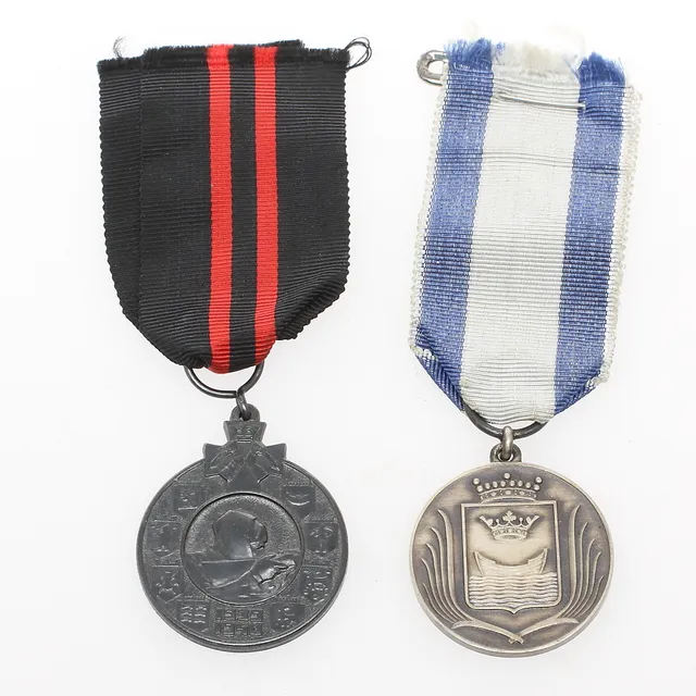 MINNESMEDALJER, 2 st, Finland.
