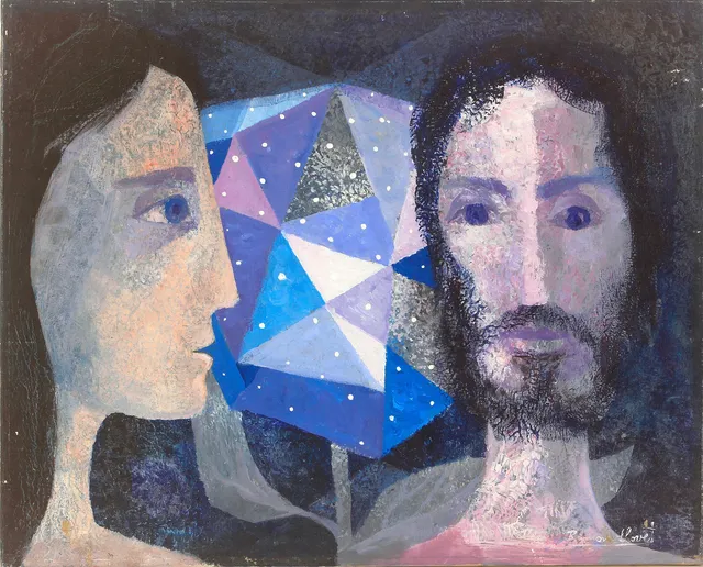 RAMON LLOVET (BARCELONA, 1917-1987). "PARELLA 1977", óleo sobre lienzo. Firmado Ramon Llovet.