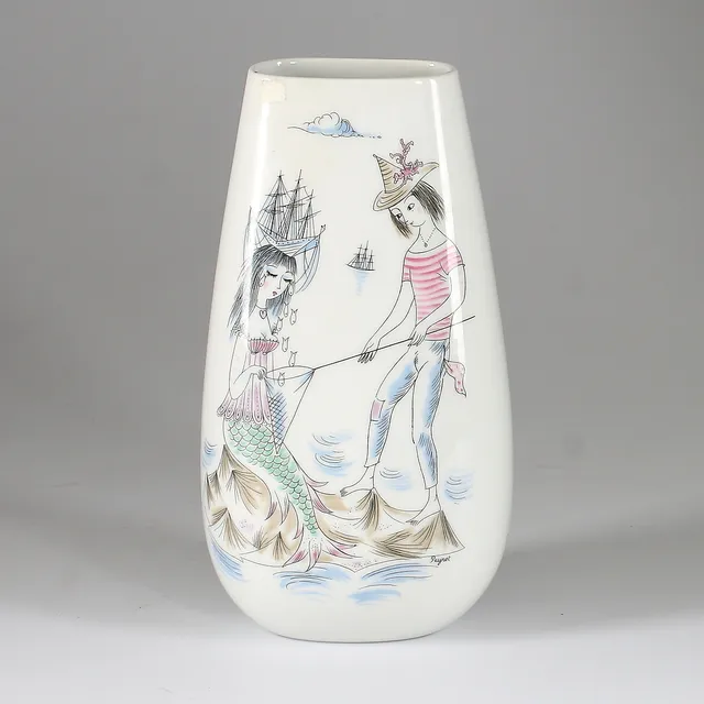 VAS, keramik, Raymond Peynet, Rosenthal, 1960-tal.