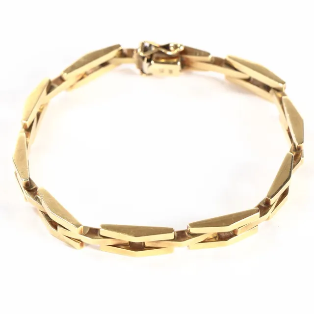 Hermann Siersbøl. Block bracelet of 14 kt. gold.