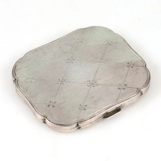 PUDERDOSA, silver, 1900-tal.