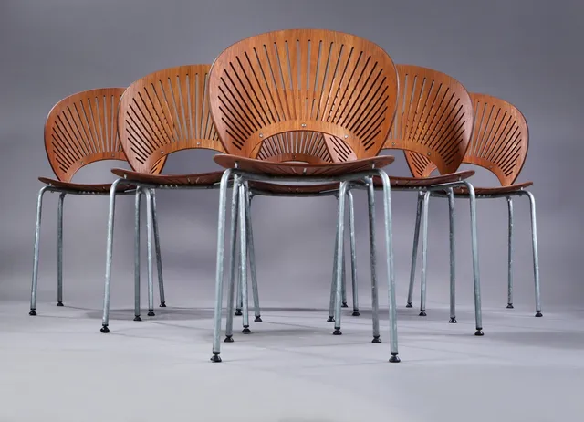 Nanna Ditzel. A set of six outdoor Trinidad chairs, model 3298. (6)