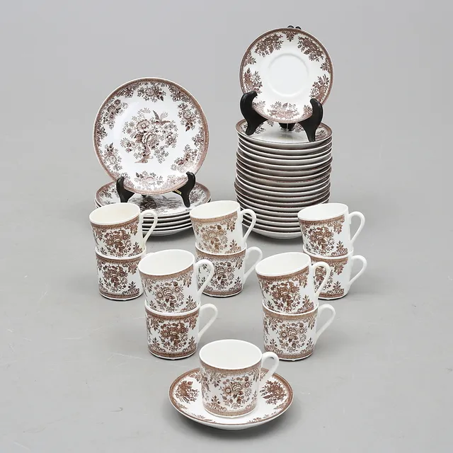 KAFFESERVIS, 37 delar, "Fasan", Old Gustavsberg.