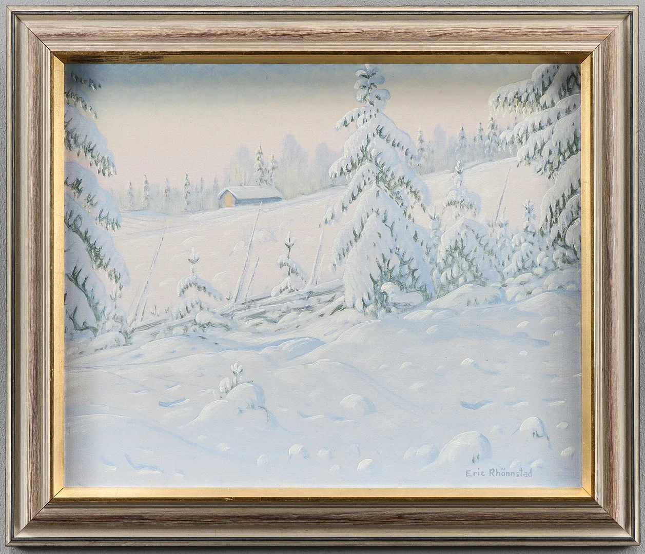ERIC RHÖNNSTAD. Olja på duk, signerad. — Paintings — Karlstad Hammarö Auktionsverk