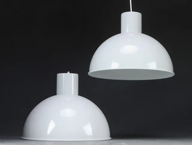 Jo Hammerborg for Fog & Mørup. 'Bunker' pendler, hvid (2)