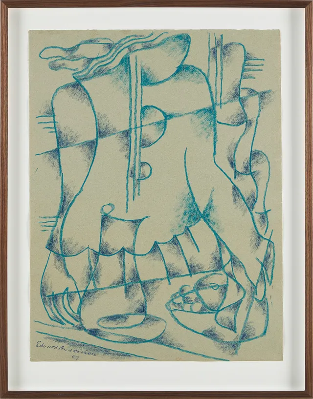 EDVARD ANDERSSON. Kvinna i profil.