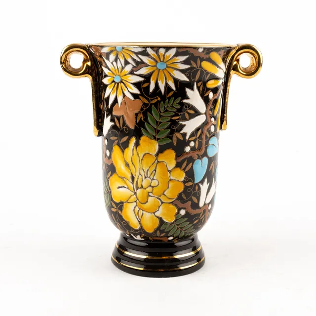 VAS, Boch Frères Kéramis, glaserat lergods, stämpelmärkt, Art Deco, Belgien, 1920/30-tal.