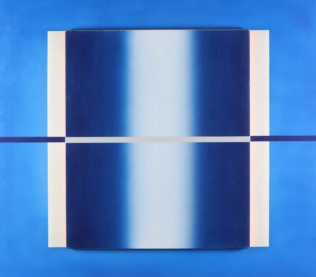 LENNART KÄRRABO. Akryl på duk. "Mirage" Signerad a tergo.
