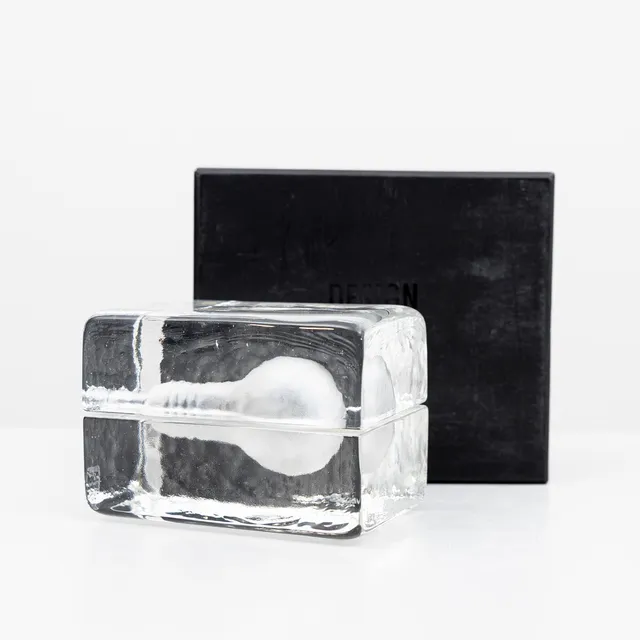 HARRI KOSKINEN. Bordslampa, "Block Lamp Mini", glas, Design House Stockholm.