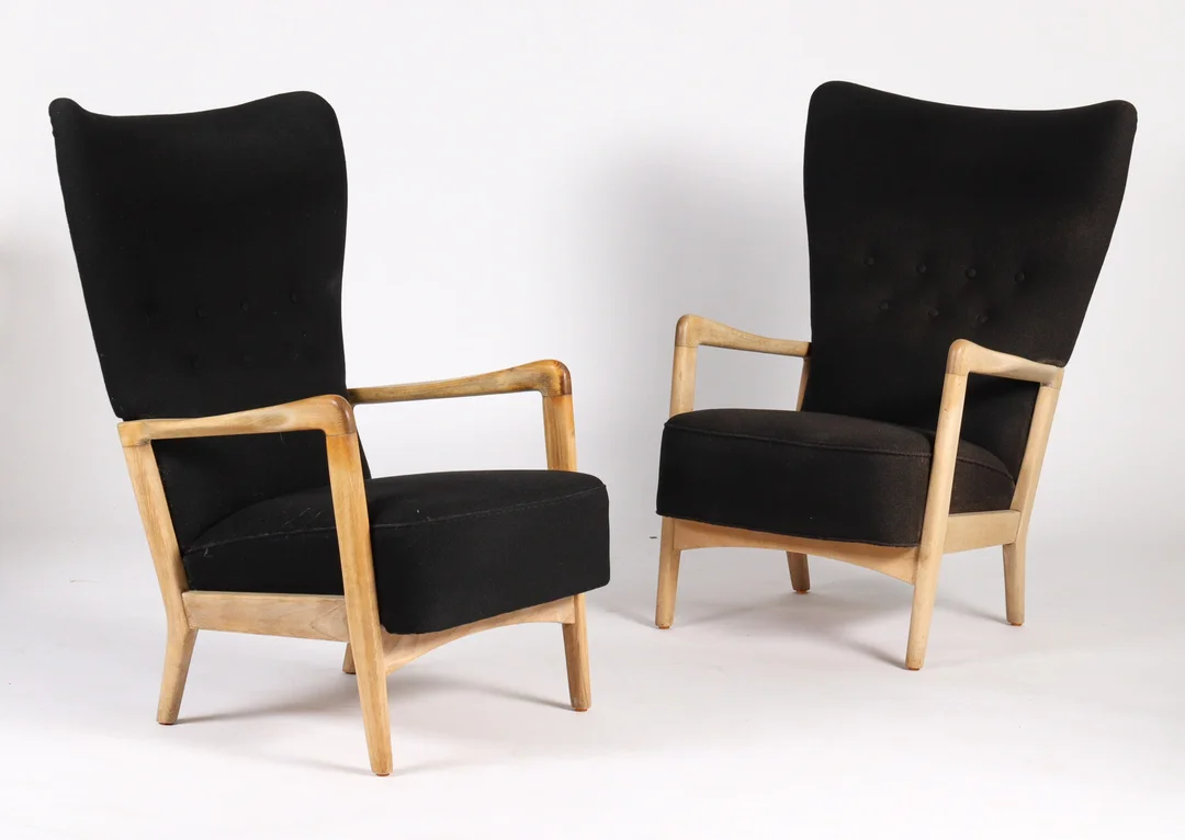 Søren Hansen for Fritz Hansen. Two armchairs (2) — Furniture/Lounge chairs — Lauritz