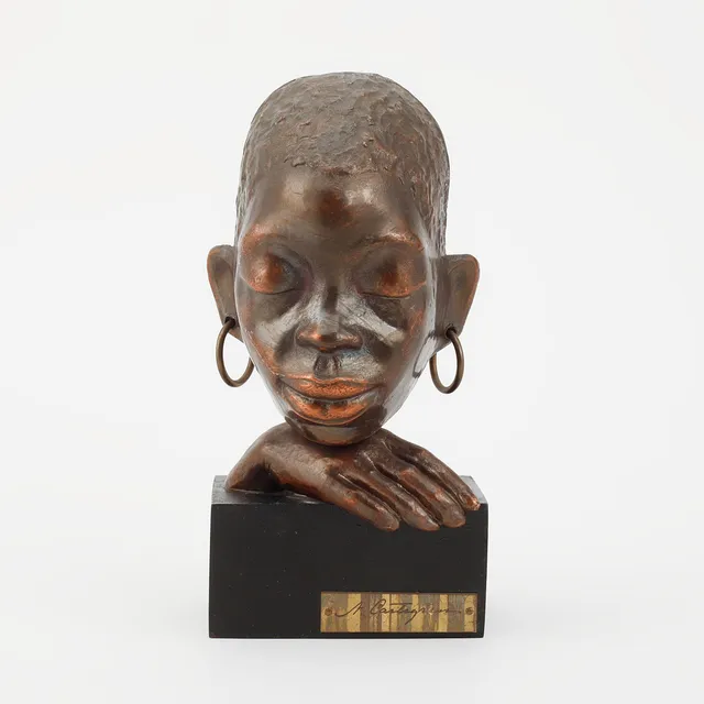 NILS CASTEGREN. Skulptur, brons.