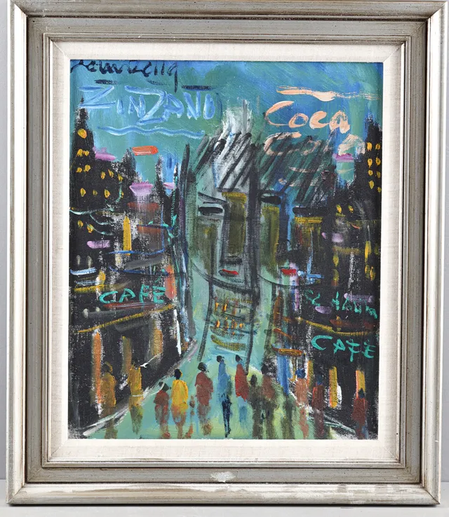 LOUIS ZELIG. "Paris", olja på duk.