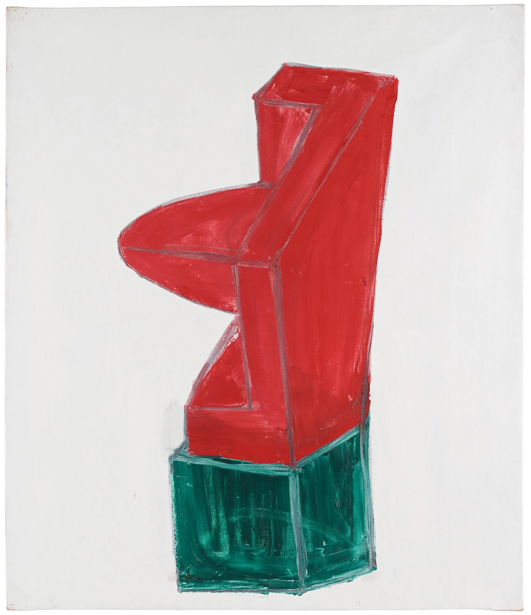 Torsten Andersson, "Träskulptur målad med falurödfärg II". — Bukowskis