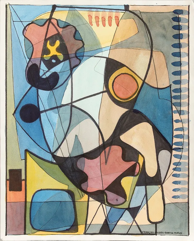 FRANCOIS PIERRE PORTIN (1935-2021). Komposition.