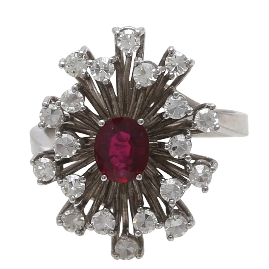 Diamonds and ruby ring, circa 1960 - 1970. — Rings — Balclis