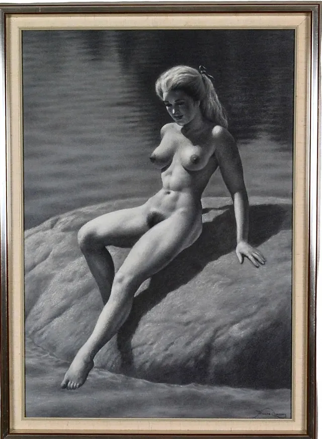 ANDERS OLSSON. Pastell.