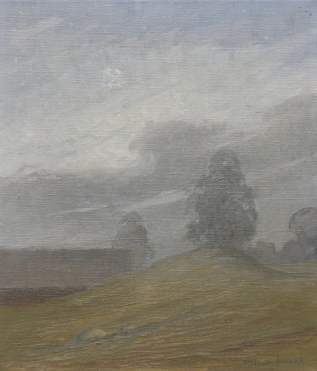 PAUL GRUNDMARK. Värmland. Olja på duk, signerad.
