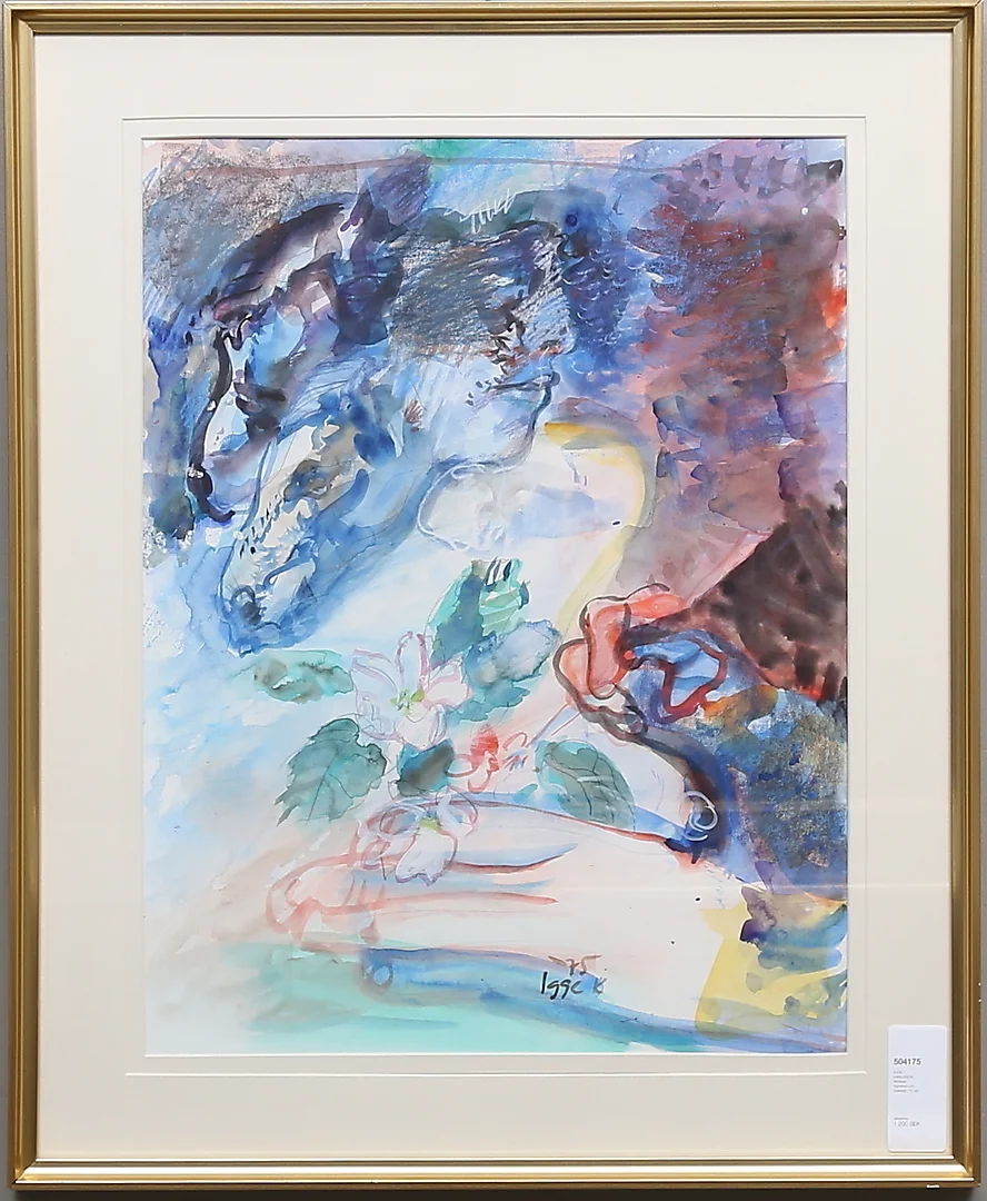 IGGE KARLSSON. Akvarell, signerad och daterad -75. — Paintings — Gomér & Andersson Linköping