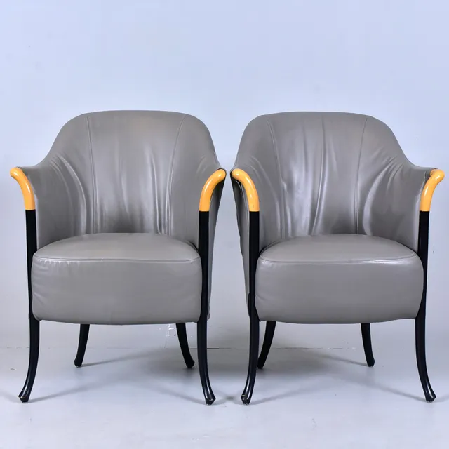 UMBERTO ASNAGO. UMBERTO ASNAGO, fåtöljer, 2 st, ”Progetti”, Giorgetti, Italien.