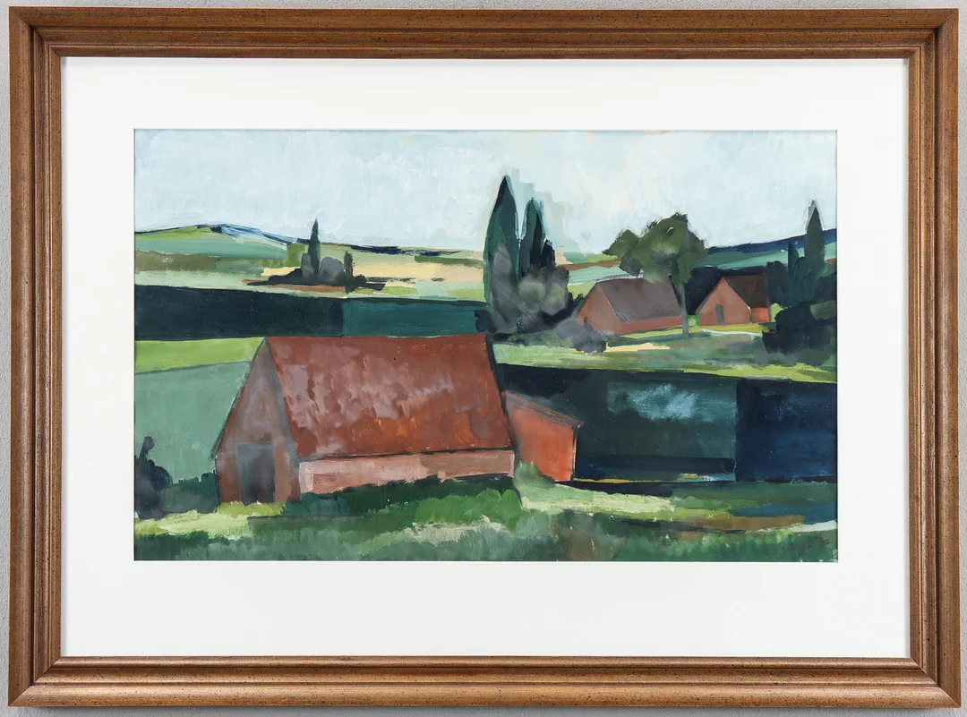 HERMAN REIJERS. Gouache, signerad. — Paintings — Karlstad Hammarö Auktionsverk