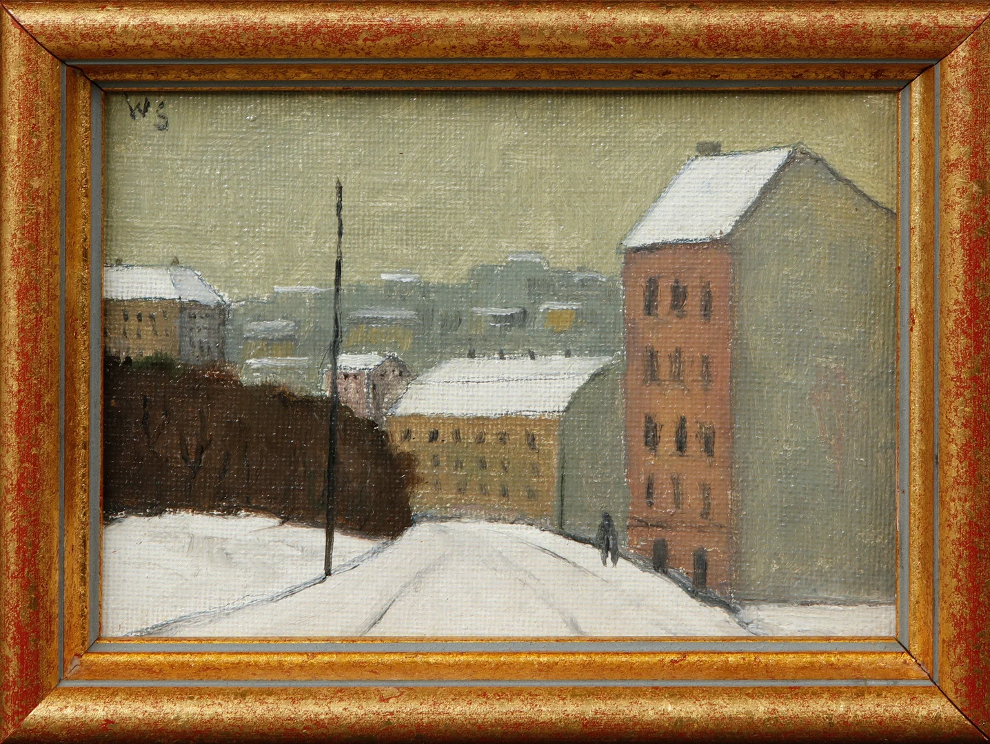 WILGOT SVENSSON. Från Otterhällan, Göteborg 1966. Olja på duk, signerad. — Paintings — Göteborgs Auktionsverk