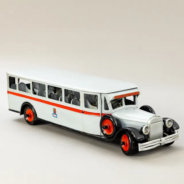 Buddy L, Bus '208' großes Modell aus gepresstem Stahlblech, USA, 1. Hälfte 20. Jh.