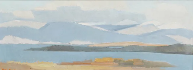 ARWID KARLSSON. Fjällandskap, olja på duk, signerad.